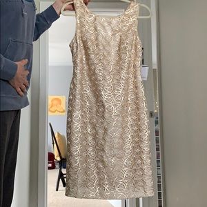 Calvin Klein Dress bodycon gold